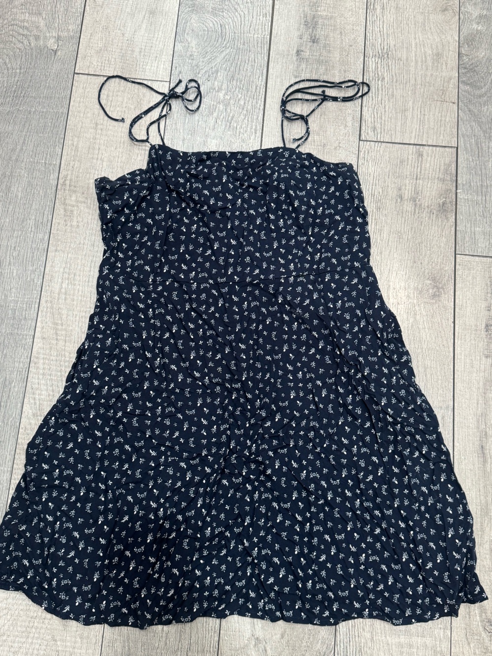 Old Navy Navy Blue Floral Sundress